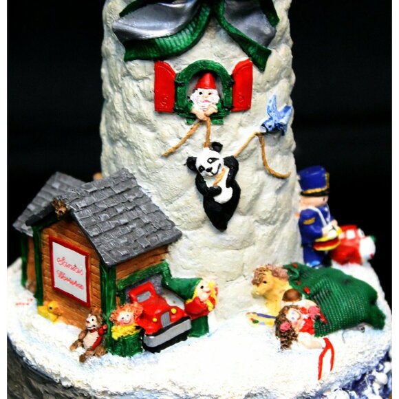 2 Danbury Cheryl Collin Lighthouse Xmas Candlestick Filling Santa Sack Waiting - Picture 11 of 13